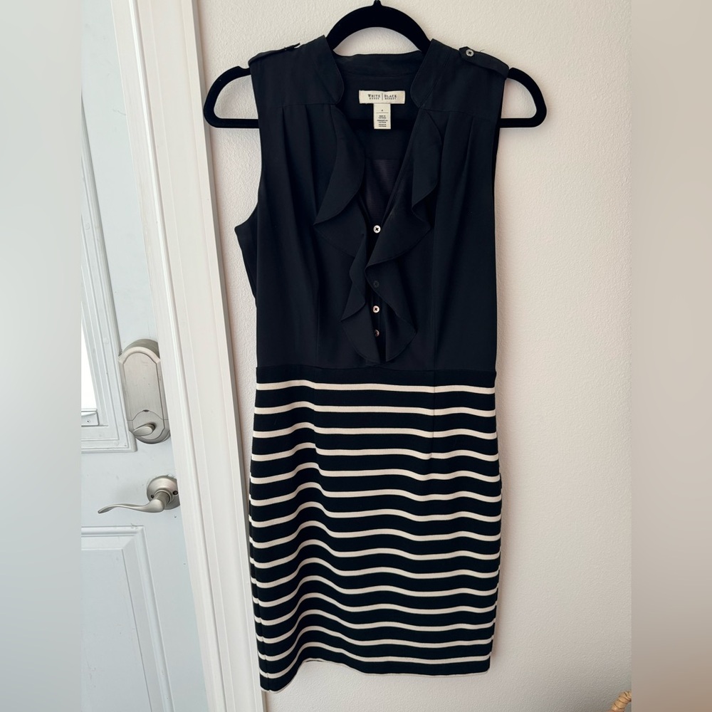 • White House Black Market • Sleeveless Striped Dress Size 4